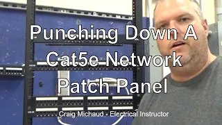 How to Punch Down a Cat 5e Network Patch Panel Explained