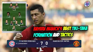 Bayern Munich's best tiki taka formation and tactics - PES 2021