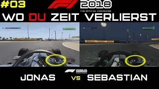 FAHRSTILANALYSE in F1 2018 | WIE werde ich SCHNELLER? | joschmitz710 VS FeelRacing