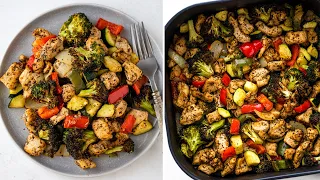 Quick Air Fryer Chicken and Veggies