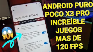 Jugando con Android PURO en el poco x3 pro a 120 FPS -35 grados