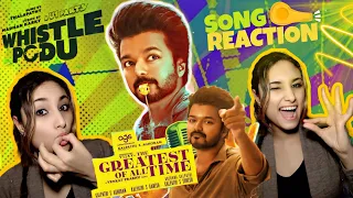 Whistle Podu reaction |The greatest of all time |Thalapathy Vijay, Prabhu deva,Prashanth|Mohan |🇮🇳🇩🇿