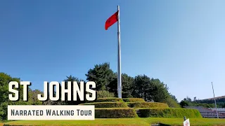 ST JOHN'S, Isle of Man | 4K Narrated Walking Tour | Let's Walk 2022