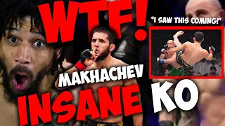 Breaking down Islam Makhachev's INSANE Head Kick KO at UFC 294 VS Volkanovski! How did Volk Lose??