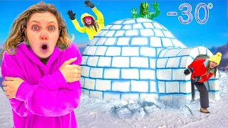 Last to Leave igloo WINS $10,000 *Challenge* (Pond Monster Caught Sneaking into...)