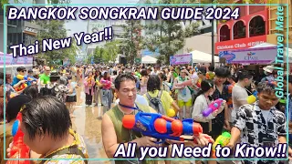 Bangkok Songkran 2024 Where to Play Water this year Khao San 🇹🇭 Thailand #songkran2024