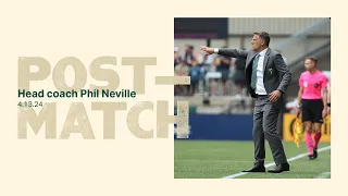 "I was pleased with the determination" | Coach Neville discusses the draw against LAFC