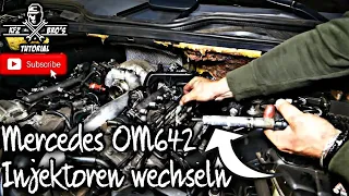 Mercedes W164 | OM642 | Injektoren wechseln | Drehmomentwerte | Change Injectors