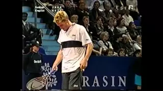 Great game between R  Federer and T  Enqvist Basel 2000