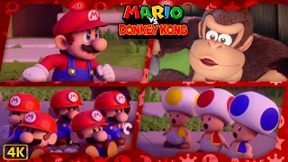 Mario vs. Donkey Kong for Switch ⁴ᴷ Full Playthrough 100% (All Gold Stars & Gold Medals) 2-Player