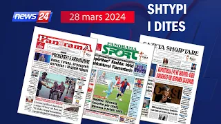 28 mars 2024 "Shtypi i dites" në News24 - "Koha për t'u zgjuar" ne studio Edvin Peçi