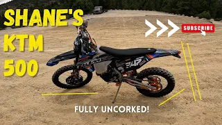 First Ride on KTM 500 Fully Uncorked feat. Shane & ZenDiime