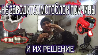 не заводится мотоблок