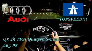2023 Audi Q5 45 TFSI Quattro S-Line 265 PS NIGHTPOV DRIVE TOPSPEED WEITERSTADT (60 FPS)(GPS)