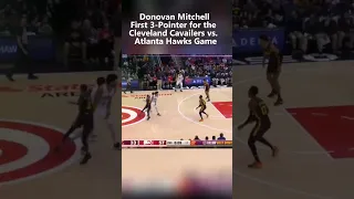 Donovan Mitchell First 3-Pointer for the Cleveland Cavailers vs. Atlanta Hawks Game #nba #cavs