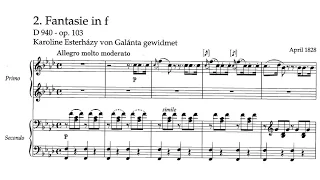 Franz Schubert - Fantasia for piano, 4 hands in F minor, D. 940