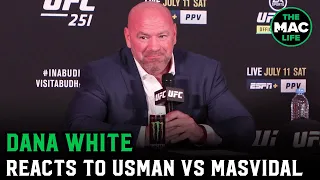 Dana White reacts to UFC 251, Kamaru Usman vs. Jorge Masvidal & the first show on Fight Island