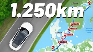 So urlaubstauglich ist der günstigste Tesla! 1250km an 1 Tag!