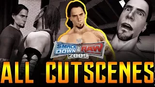 WWE Smackdown Vs Raw 2009 - ALL CUT SCENES - Road To Wrestlemania (CM Punk)