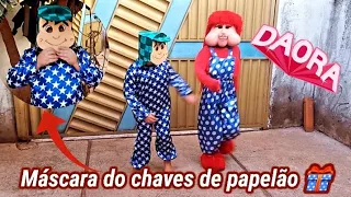 EU DE FOFÃO INDO ENTREGAR A MÁSCARA DO CHAVES DE PAPELÃO PARA MEU PRIMO,A REAÇÃO DELE FOI A MELHOR