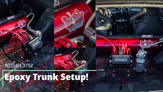 Air Suspension Custom Epoxy Trunk Setup | Nissan 370Z