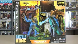 Hollow Earth Set Unboxing, Build & Review! (Playmates Godzilla vs. Kong Figures & Diorama Playset)