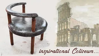 DIY victorian horseshoe chair