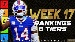 Top 36 Wide Receiver Rankings - Week 17 Fantasy Football