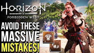 Horizon Forbidden West - 8 Massive Mistakes You Need To Stop Doing Right Now (HFW Tips & Tricks)