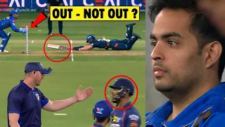 Mumbai Indians getting Trolled after Ayush Badoni Run Out by Third Umpire Wrong Decision !