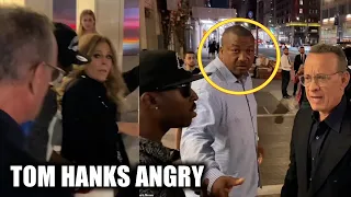 Tom Hanks Angrily Confronts Fans After They Push His Wife Rita Wilson