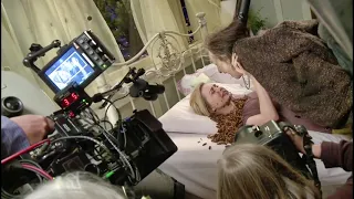 Alison Lohman behind the scenes of SamRami's Drag me To Hell maggot vomit scene (2009)