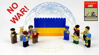 How to Build Ukrainian Flag from LEGO Classic 10696. To Ukraine with Love! We Are Together!