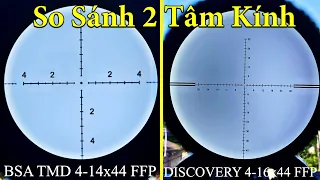 So Sánh 2 Tâm Kính Ngắm BSATMD 4-14x44 FFP và Discovery 4-16x44 FFP || Mua Kính Nào Cho Phù Hợp