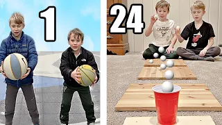 24 TRICK SHOTS in 24 HOURS