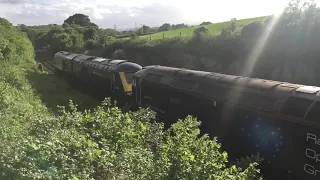 HST Drag out of Newton Abbot. Dainton Tunnel / down.