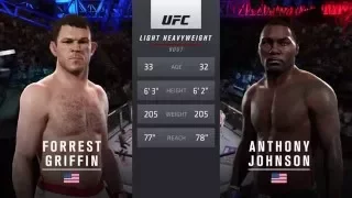 EA UFC 2 - Forrest Griffin vs. Anthony Johnson (Fantasy Live Event: Old School vs. New School)