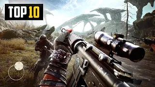 Top 10 Best FPS Shooting Games For Android 2024 - High Graphics