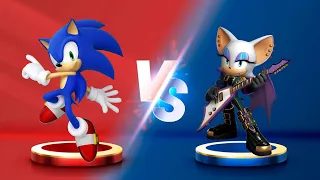 Sonic Dash -Sonic VS Rockstar Rouge - Movie Sonic vs All Bosses Zazz Eggman