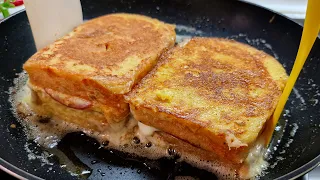 I have never eaten such delicious toast❗ Quick breakfast in 5 minutes! Easy recipe!
