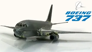 Boeing 737. Full renovation. Dinky Toys model no. 717. Year of production: 1970.