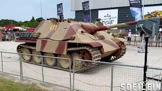 Weald Foundation Jagdpanther rolling to arena and back at Tankfest 2019