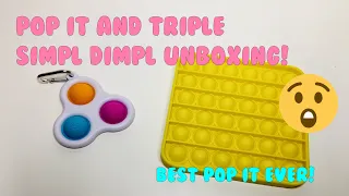 Unboxing Pop It and Triple Simpl Dimpl Fidget Toys + More Shoutouts