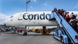 FLYING THE BOEING 757-300! | Condor | Munich - Heraklion | Economy Class