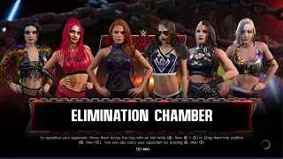 WWE2K22 EliminationChamber Saraya VS Giulia VS Brandi Lauren VS Emma VS Allysin Kay VS Billie Starkz