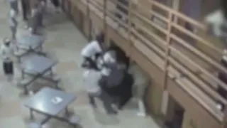 Video shows violent attack inside maximum security prison