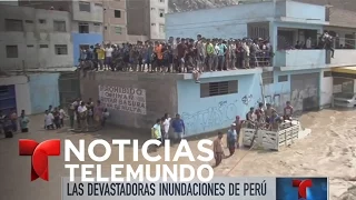 Llega ayuda internacional a Perú tras desastre de las inundaciones | Noticiero | Noticias Telemundo