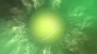 Spinning Tennis Ball Loop. Motion Graphic video. Visual Effect video. Motion Backdrop.