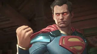 Superman vs Atom Injustice 2 Fight one