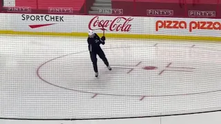 Laine practicing